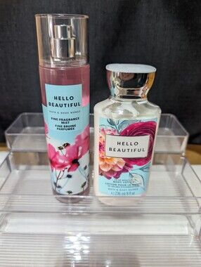 New! HELLO BEAUTIFUL BATH & BODY WORKS COMBO SET